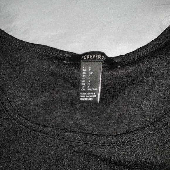 Black Peplum Top - Picture 2 of 2